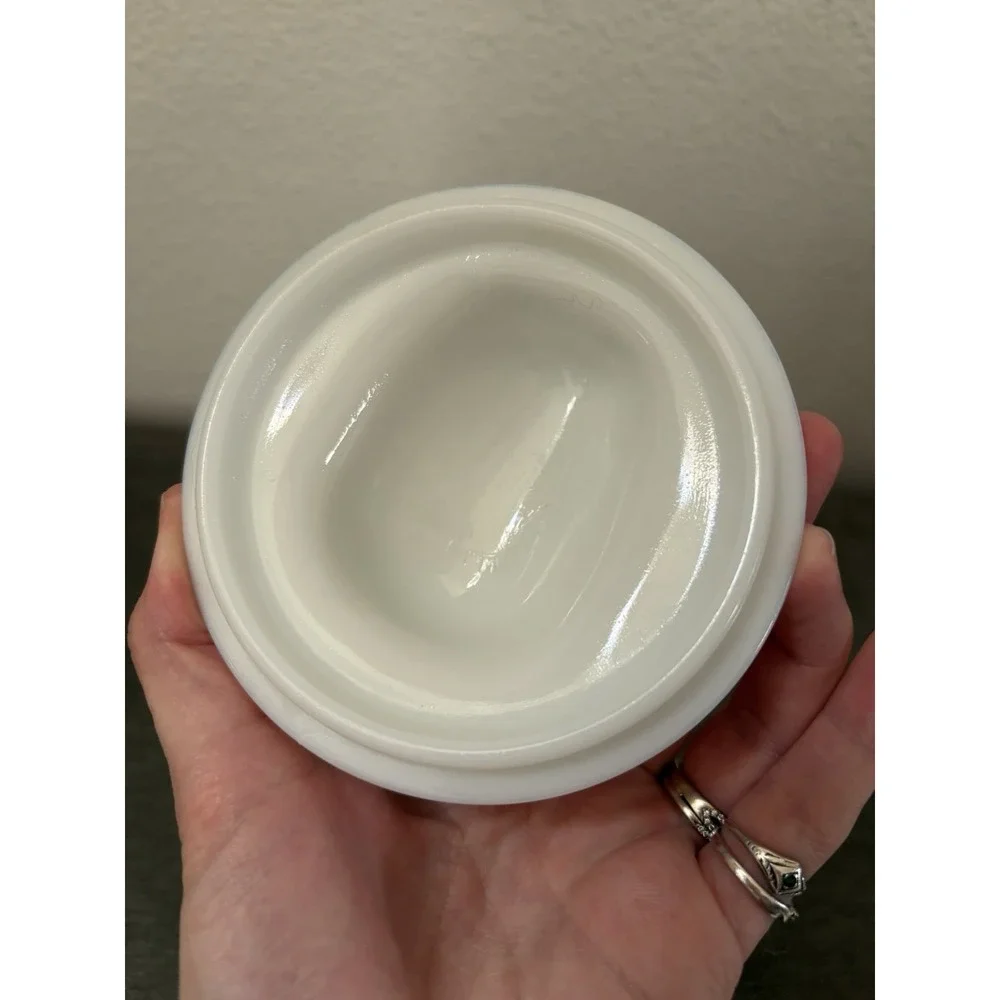 Vintage AVON Dove Nesting White Milk Glass Hen Trinket Candy Dish Lid - LID ONLY
